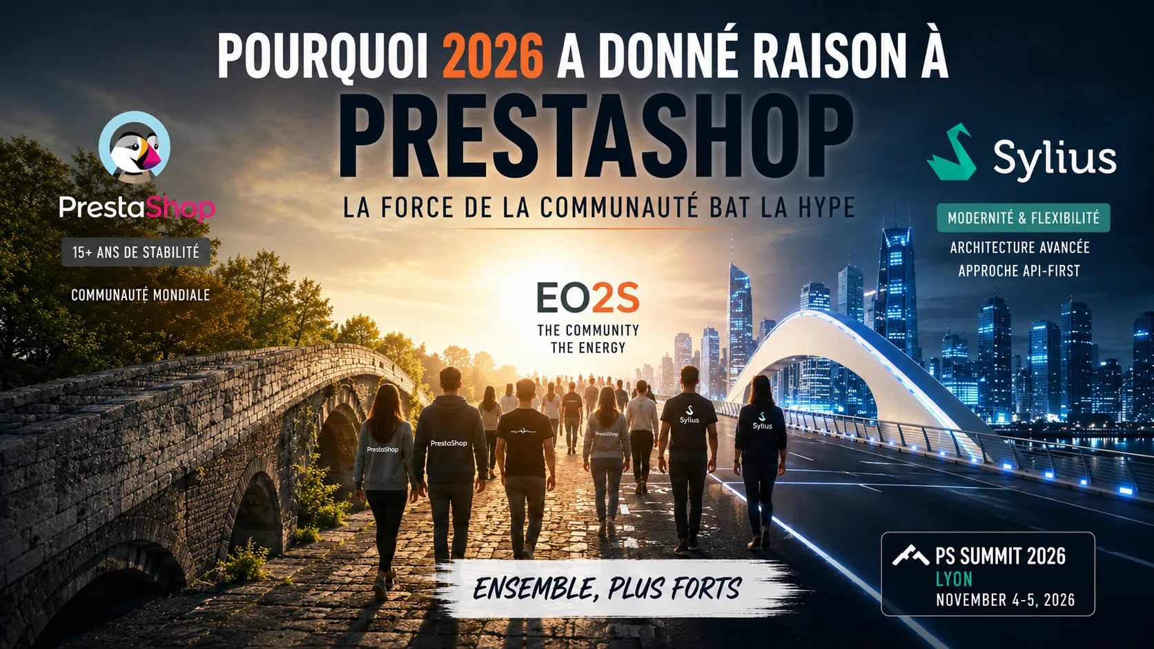 Écosystème PrestaShop et Sylius lors d'un événement communautaire en 2026