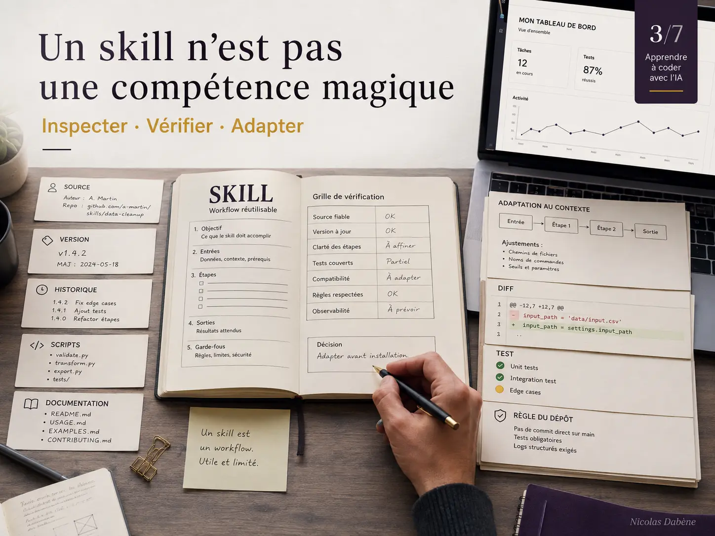Processus d’inspection d’un skill IA avant intégration dans un projet de développement